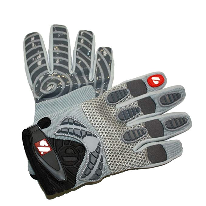 barnett FRG-02 Fit Receiver Football Gloves, RE, DB, RB, Grey, (L)