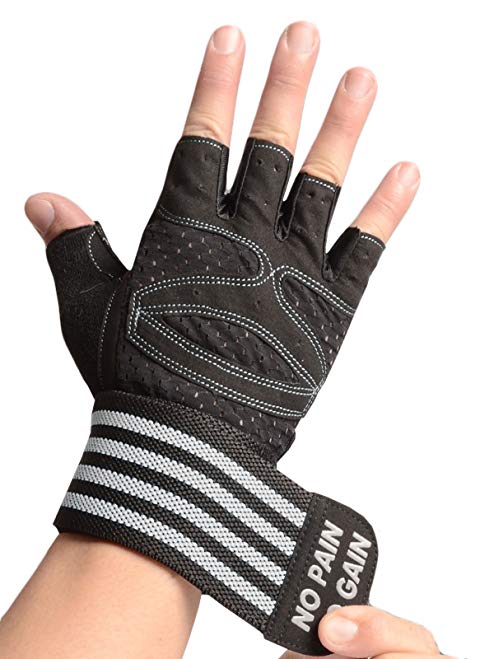 American Trends Workout Gym Gloves Anti-Slip Breathable Fabric for Powerlifting, Weight Training, Biking, Cycling