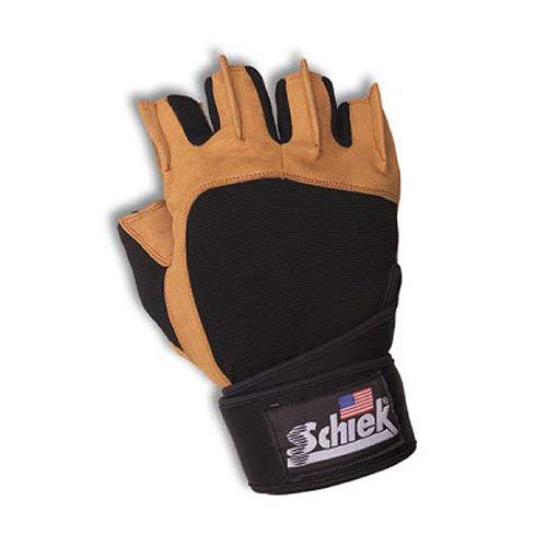 Schiek SSI-425-M Power Gel Lifting Gloves with Wrist Wraps 8 9 Medium