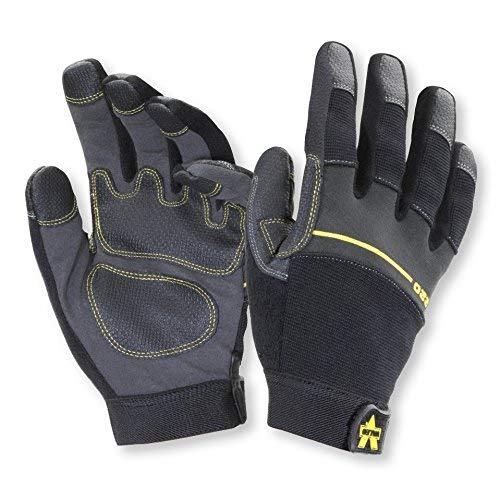 Valeo Industrial V220 Work Pro Synthetic Leather Medium-Duty Gloves, VI4845, Pair, Black, Medium