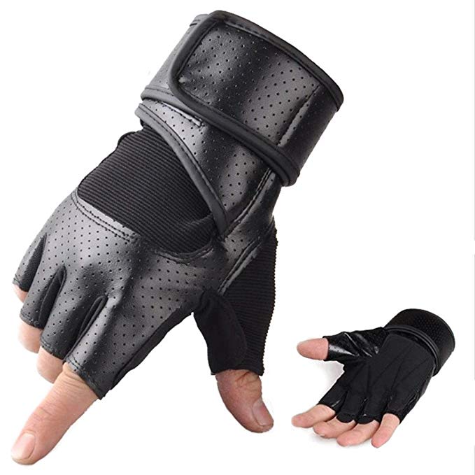 Outdoor Activities Wrist Straps Gloves Adults Specialized Road Cycling Weight Lifting Bodybuilder Roller Skating Physical Fitness Boxing Dumbbell Battle Leather Gloves With Wrist Band