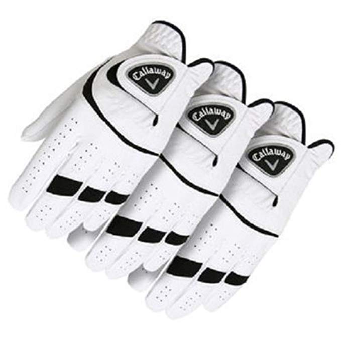 Callaway Golf Gloves Size Medium 3-Pack, White