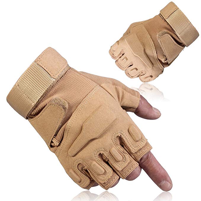 GOWINGLD Outdoor Sports Half Fingerless Riding Military Tactical Airsoft Hunting Armed Protection Gloves