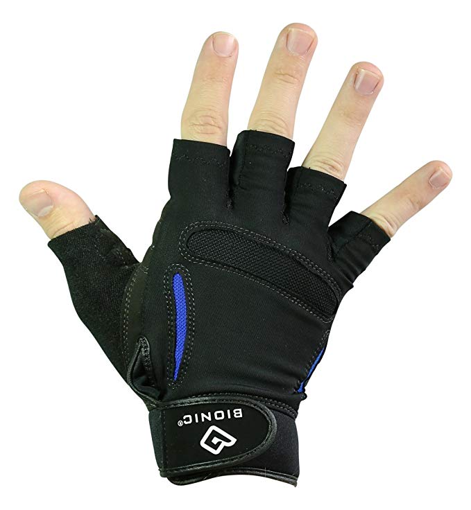 Bionic Gloves – The Synthetic ReliefGrip (SRG) Fitness Gloves w/Patented Anatomical Relief Pad System (PAIR)
