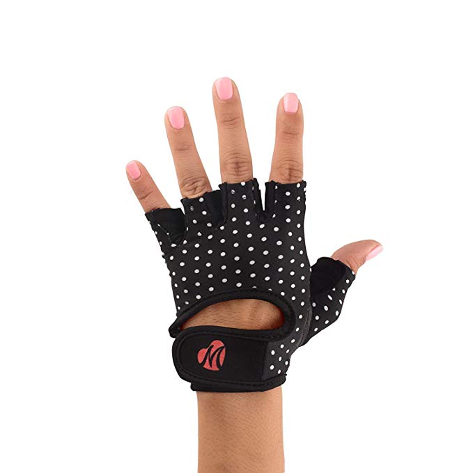 Mellie Gloves Gym Gloves for Women Polka Dots