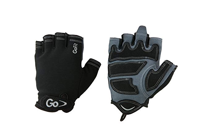 GoFit Men'S Cross Training Glove With Etched Synthetic Leather Palm