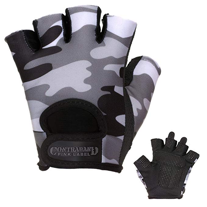 Contraband Pink Label 5217 Womens Design Series Camo Pattern Lifting Gloves (PAIR)