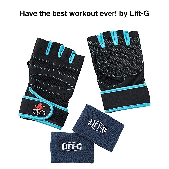 Lift-g Workout gloves Exercise gloves for weightlifting, parkour, crossfit, Cycling, pull ups, Gym, Powerlifting and Other Heavy Fitness Workouts, fit for men and women, 1 year warranty - By